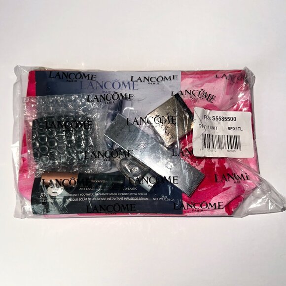 Lancome 7-Piece Skincare & Makeup Set with Floral Pouch FACTORY SEALED NWT - Picture 5 of 5